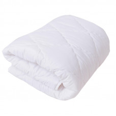 Одеяло 140х205 стеганое, кант, 300-350гр/м2 (холлофайбер/микрофибра),белый