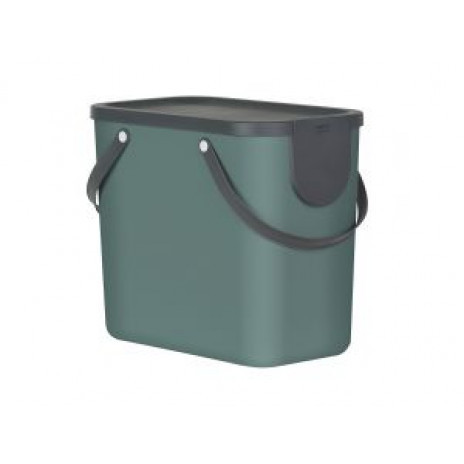 Rotho 10249-G Контейнер для сортировки мусора ALBULA 25 л / темно-зеленый, Rotho
