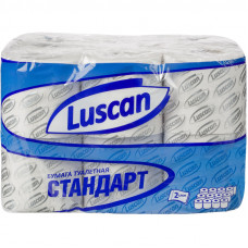 Бумага туалетная Luscan Standart 2сл бел вторичн втул 21,88м 175л 12рул/уп