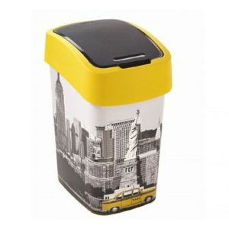 Корзина для мусора с откидной крышкой CURVER FLIP BIN 25L New York 209996, арт. 209996, CURVER