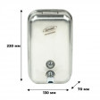 Дозатор для жидкого мыла Luscan Professional Eco 1000 мл металл DMT1080E