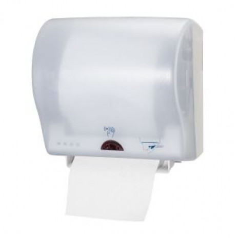 Сенсорный диспенсер для бумажных полотенец в рулонах, ширина 19,5 см, белый, Н12, арт. 471107, Tork
