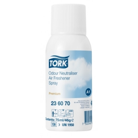 Аэрозольный освежитель воздуха Tork Premium, нейтрализатор запахов 75 мл, А1, арт. 236070, Tork