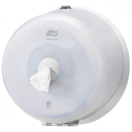 Диспенсер для туалетной бумаги в мини рулонах Tork SmartOne®, белый, Т9, арт. 472026, Tork