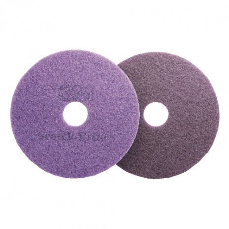 Круг полировочный алмазный для каменных полов Scotch-Brite Purple, 2-ая ступень, 432 мм * 17, фиолетовый, арт. 7000006796 /, 3M