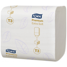 Листовая туалетная бумага Tork Premium мягкая, 252*30, 2 слоя, размер 19*11 см, белый, Т3 (30 шт/упак), арт. 114276