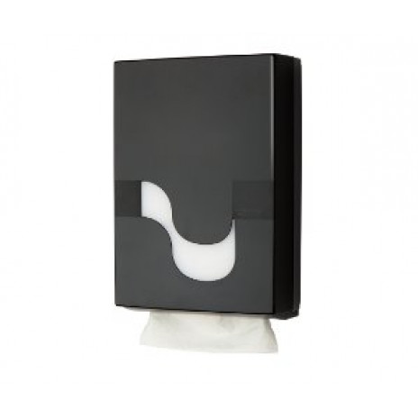 Диспенсер для полотенец в пачках M & Z-сложения, MEGAMINI M / Z / ZZ Folded Hand towel BLACK, черный, арт. 92110, Celtex