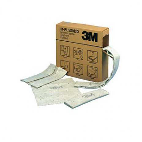 Сорбирующие салфетки 3М мультиформатные для техобслуживания, 12 * 15 м, в упаковках, светло-серый, арт. 7000001951, 3M