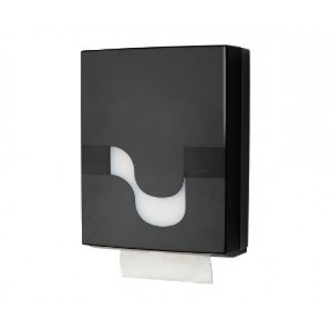 Диспенсер для полотенец в пачках M & Z-сложения, MEGAMINI Folded Hand towel BLACK, черный, арт. 92100, Celtex