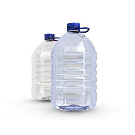 Бутылка пластиковая 5л прозрачный + пробка (35 шт/упак), Апельсин