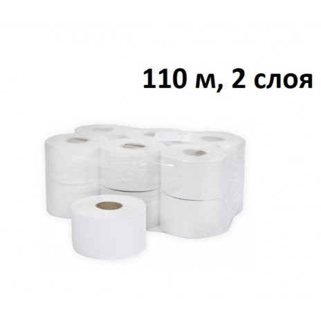 Туалетная бумага Терес Комфорт, 2 слоя, mini, 110 м, с внутренней вытяжкой, арт. Т-0043 (12 шт/упак), Терес