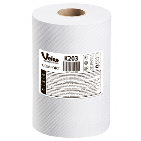 Полотенца для рук в рулонах Veiro Professional Comfort, 160м x 20 см, 2 слоя (6 шт/упак), арт. 203 K, Veiro Professional