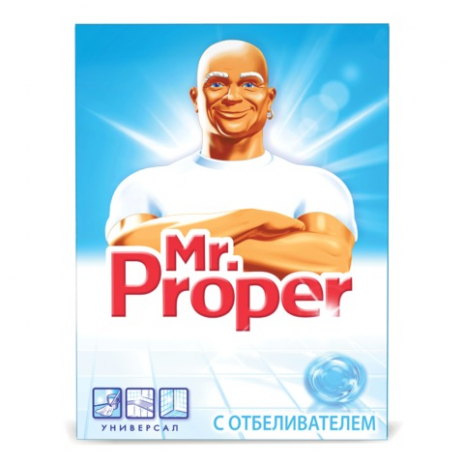 Чистящее средство 400 г, MR.PROPER (Мистер Пропер), с отбеливающим эффектом, универсал, порошок, MR. PROPER