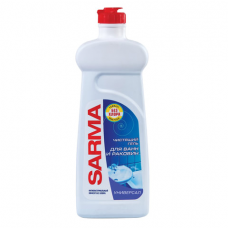 Чистящее средство для ванн и раковин антибактериальное 500 мл SARMA 'Свежесть', гель, без хлора, 80796