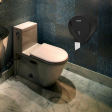 Диспенсер для туалетной бумаги LAIMA PROFESSIONAL ORIGINAL (Система T2), малый, черный, ABS-пластик, 605767, ЛАЙМА