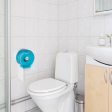 Диспенсер для туалетной бумаги в стандартных рулонах, КРУГЛЫЙ, тонированный голубой, ЛАЙМА, 605045, ЛАЙМА