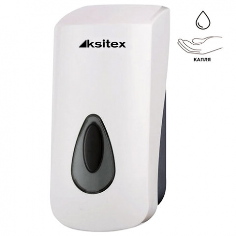 Диспенсер для жидкого мыла KSITEX, наливной, белый, 1 л, SD-1068AD, Ksitex
