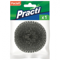 Губка (мочалка) для посуды металлическая, спиральная, 15 г, PACLAN 'Practi Spiro', 408220