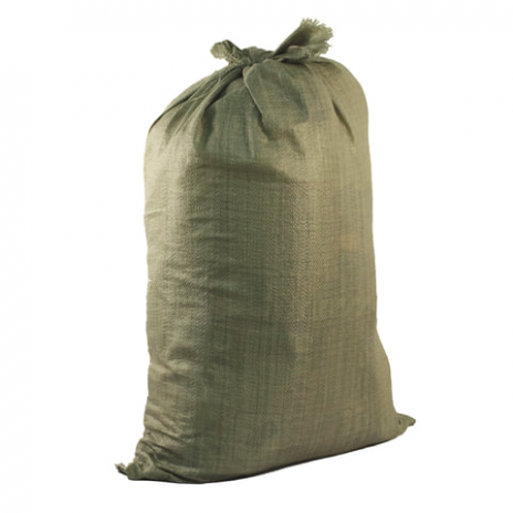 Мешки полипропиленовые до 50 кг, комплект 100 шт., 95х55 см, вес 47 г, для строительного/бытового мусора, зеленые, 601911, NO NAME