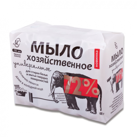 Мыло хозяйственное 72% КОМПЛЕКТ 4 шт. х 100 г (Невская Косметика), в упаковке, 11142, НЕВСКАЯ КОСМЕТИКА