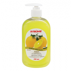 Мыло-крем жидкое 500 мл, ЛАЙМА 'Лимон', с антибактериальным эффектом, дозатор, 603093