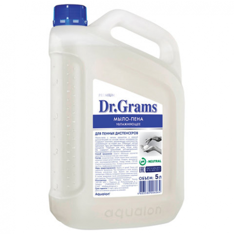 Мыло-пена 5 л DR.GRAMS, увлажняющее, 106064, DR.GRAMS
