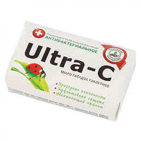 Мыло туалетное антибактериальное 90 г Ultra-C (ЭФКО), 80593, ULTRA-C