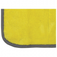 Салфетка универсальная двусторонняя, плотная микрофибра (плюш), 35х35 см, желтая/серая, ЛАЙМА, 604686, ЛАЙМА