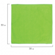 Салфетка универсальная, плотная микрофибра, 30х30 см, зеленая, ОФИСМАГ 'Стандарт', 601259, ОФИСМАГ