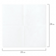 Салфетки бумажные 100 шт., 23х24 см, LASLA 'Classic', белые, 100% целлюлоза, LASLA