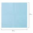 Салфетки бумажные, 250 шт., 24х24 см, ЛАЙМА, синие (пастель), 100% целлюлоза, 111951, ЛАЙМА