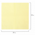 Салфетки бумажные, 250 шт., 24х24 см, ЛАЙМА, желтые (пастель), 100% целлюлоза, 111948, ЛАЙМА