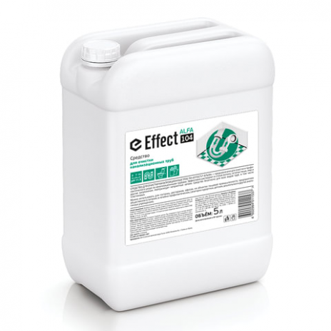 Средство для прочистки канализационных труб 5 кг, EFFECT 'Alfa 104', содержит хлор 5-15%, 10719, EFFECT