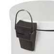 Ведро-контейнер для мусора (урна) с педалью ЛАЙМА 'Classic', 20 л, белое, глянцевое, металл, со съемным внутренним ведром, 604949, ЛАЙМА