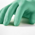 Перчатки латексные MANIPULA 'Контакт', хлопчатобумажное напыление, размер 9-9,5 (L), зеленые, L-F-02
