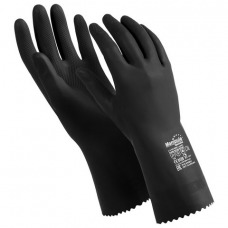 Перчатки латексные MANIPULA 'КЩС-2', ультратонкие, размер 7-7,5 (S), черные, L-U-032/CG-943