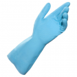 Перчатки латексные MAPA Vital Eco 117, хлопчатобумажное напыление, размер 7 (S), синие