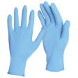 Перчатки нитриловые голубые, 50 пар (100 шт.), неопудренные, прочные, размер L (большой), LAIMA, 605015