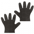 Перчатки полиэтиленовые черные, КОМПЛЕКТ 50 пар (100 шт.), L (большие), 8 микрон, LAIMA, 606882