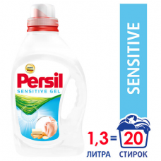 Средство для стирки жидкое автомат 1,3 л PERSIL (Персил) 'Sensitive', для чувствительной кожи, 2453839