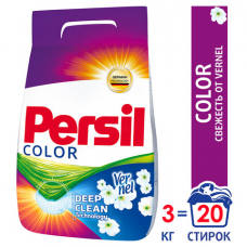 Стиральный порошок автомат 3 кг PERSIL (Персил) Color, 'Свежесть от Vernel', 2466247