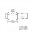 Tork SmartOne® туалетная бумага в рулонах с ЦВ, категория Advanced, 2 слоя, 130 м, (12 шт/упак), арт. 472272, Tork