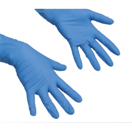 Перчатки латексные Vileda Многоцелевые, S, синие, 1 пара, арт. 100752, Vileda Professional