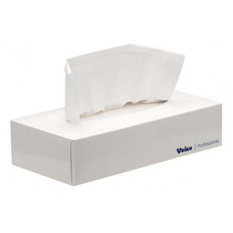 Салфетки бумажные косметические Veiro Professional Premium (пенал), 2 слоя, 20 × 20 см,100 л, белый,  (35 шт/упак), арт. N302, Veiro Professional