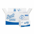 Бумажные полотенца в пачках Scott Performance белые однослойные (15 пачек по 212 листов), арт.6663, Kimberly-Clark